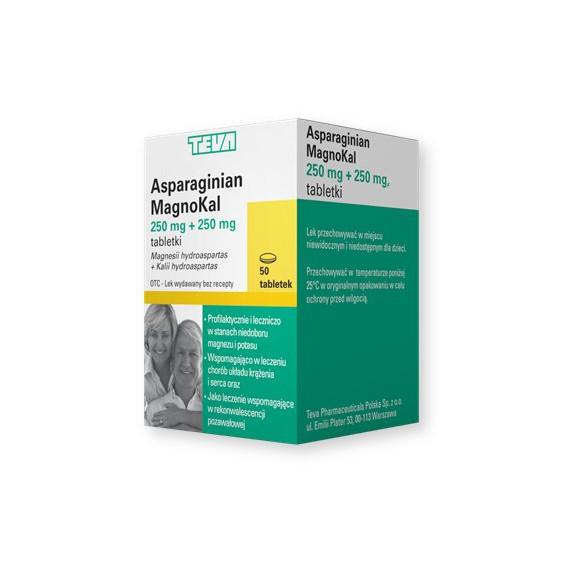 MagnoKal Asparaginian, tabletki, 50 szt. - zdjęcie produktu