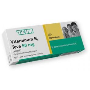 Vitaminum B6, 50 mg, tabletki, 50 szt. - zdjęcie produktu