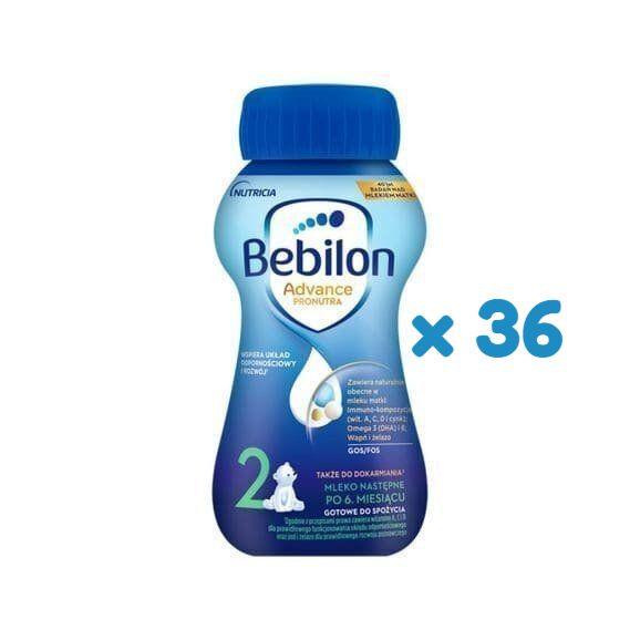 Bebilon 2 Pronutra-Advance, mleko następne po 6 miesiącu, płyn, 200 ml, 36 szt. - zdjęcie produktu