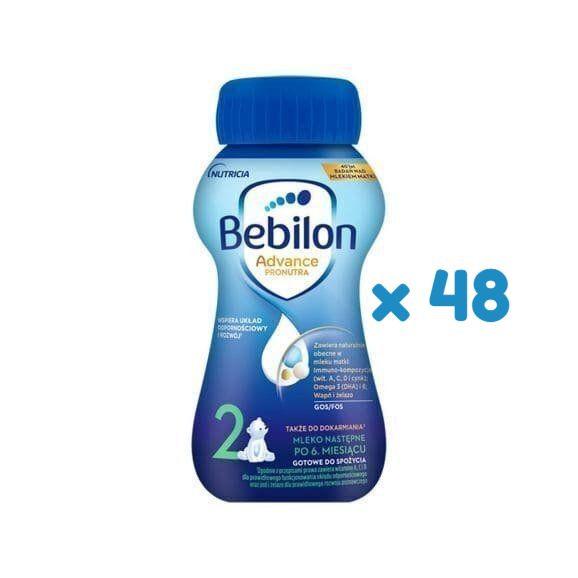 Bebilon 2 Pronutra-Advance, mleko następne po 6 miesiącu, płyn, 200 ml, 48 szt. - zdjęcie produktu