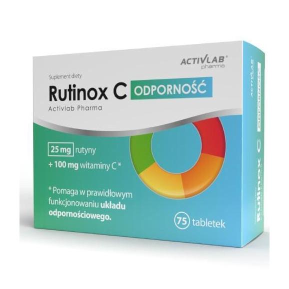 Rutinox C witamina odporność rutyna, tabletki, 75 szt. - zdjęcie produktu