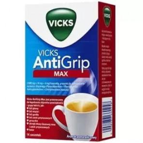 Vicks AntiGrip Max, granulat do sporządzania roztworu doustnego, saszetki, 14 szt. - zdjęcie produktu