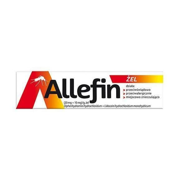 Allefin, (20 mg + 10 mg)/g, żel, 30 g - zdjęcie produktu
