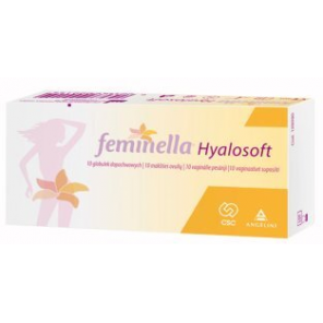 Feminella Hyalosoft, globulki dopochwowe, 10 szt. - zdjęcie produktu