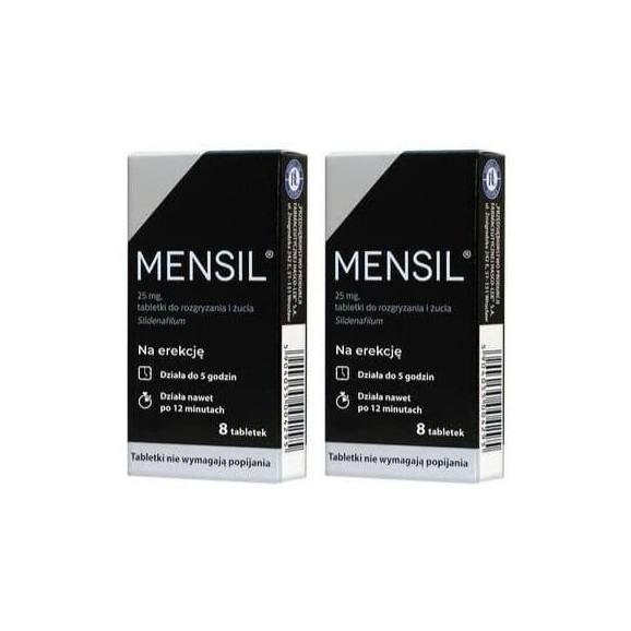 Mensil, 25 mg, tabletki do rozgryzania, żucia, 16 szt. - zdjęcie produktu
