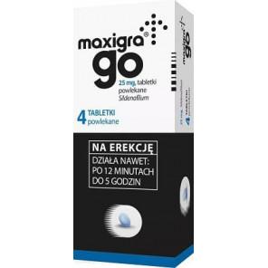 Maxigra Go, 25 mg, tabletki powlekane, 4 szt. - zdjęcie produktu