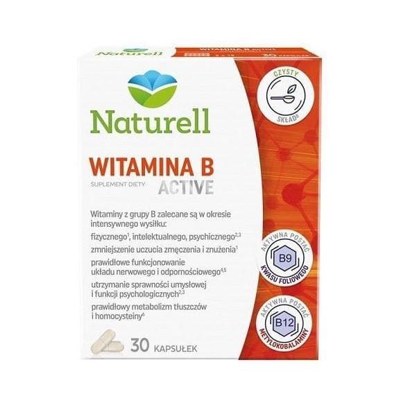 Naturell Witamina B ACTIVE, kapsułki, 30 szt. - zdjęcie produktu