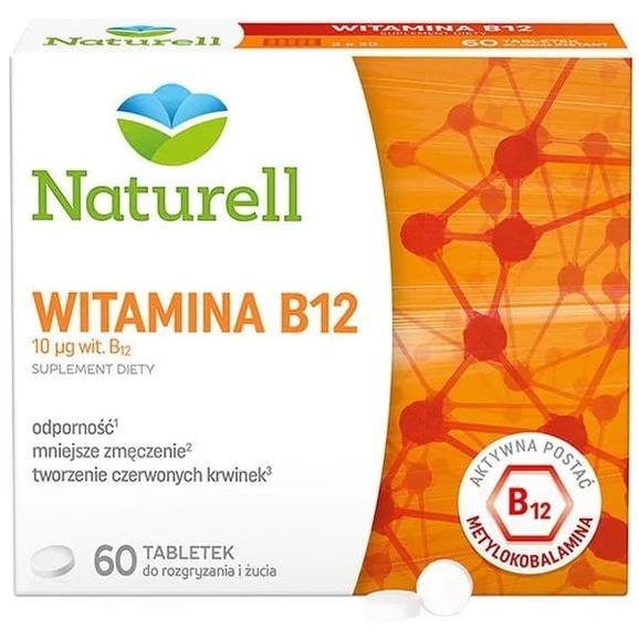 Naturell Witamina B12, tabletki do żucia, 60 szt. - zdjęcie produktu