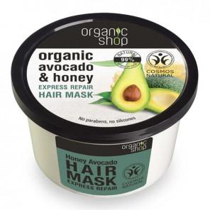 Organic Shop, Miodowe awokado, regenerująca maska do włosów, 250 ml - zdjęcie produktu