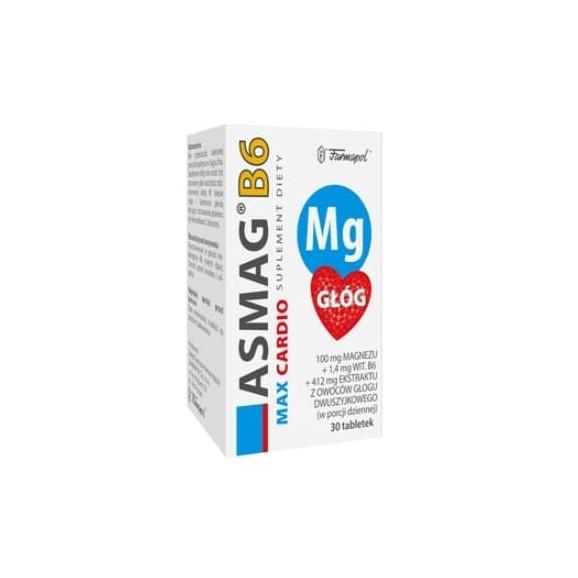 Asmag B6 Max Cardio, tabletki, 30 szt. - zdjęcie produktu