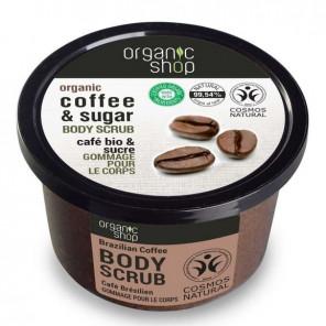 Organic Shop, Peeling do ciała, Brazylijska kawa, 250 ml - zdjęcie produktu