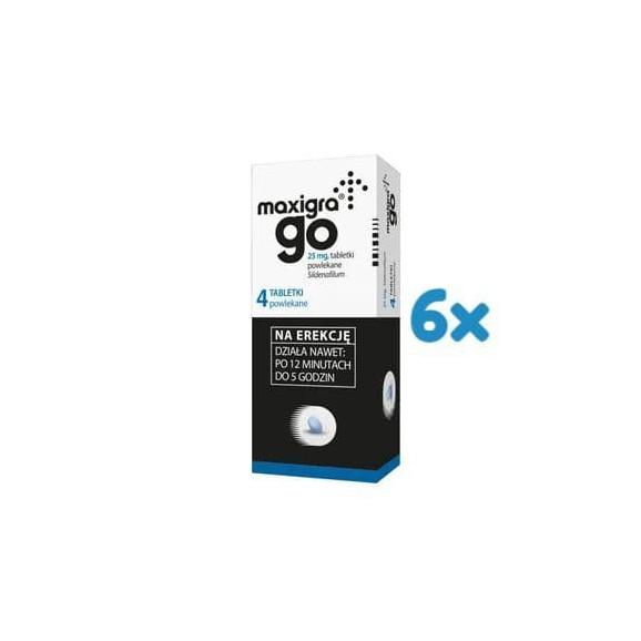 Maxigra Go, 25 mg, tabletki powlekane, 24 szt. - zdjęcie produktu