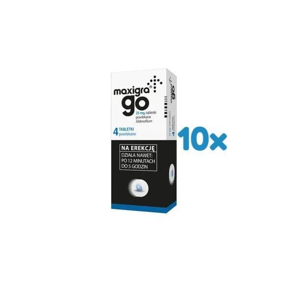 Maxigra Go, 25 mg, tabletki powlekane, 40 szt. - zdjęcie produktu