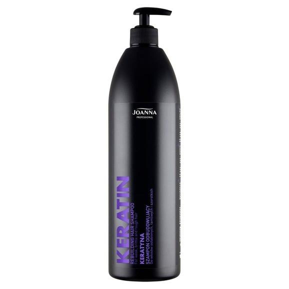 Joanna Professional Keratin, szampon odbudowujący z keratyną, 1000 ml - zdjęcie produktu