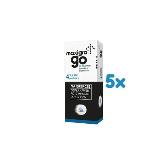 Maxigra Go, 25 mg, tabletki powlekane, 20 szt. - zdjęcie produktu