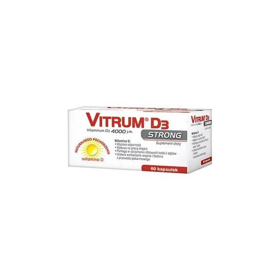 Vitrum D3 Strong, kapsułki, 60 szt. - zdjęcie produktu