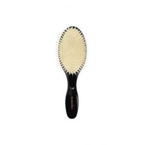 Szczotka do włosów z naturalnego włosia Kashoki Smooth White Detangler XL, OWALNA, 1 szt. - zdjęcie produktu