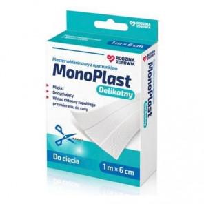 MonoPlast, Plaster Włókninowy delikatny, 1m x 6cm, 1 szt. - zdjęcie produktu