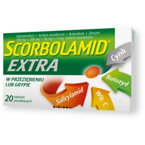 Scorbolamid Extra, tabletki powlekane, 20 szt. - zdjęcie produktu