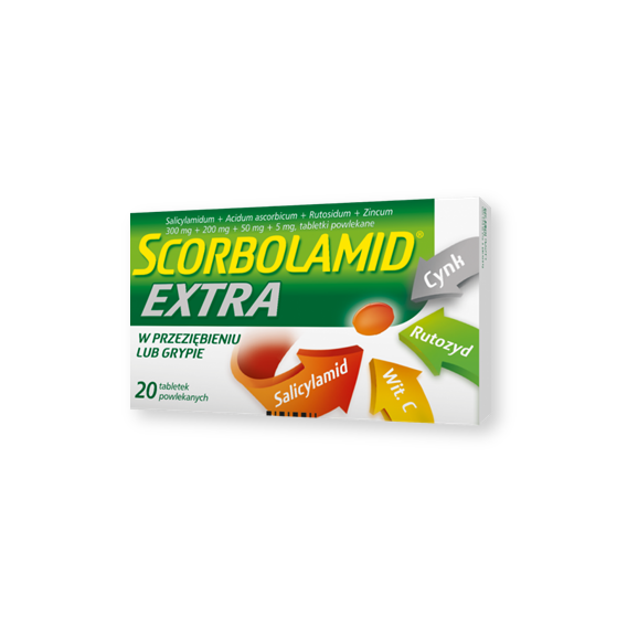 Scorbolamid Extra, tabletki powlekane, 20 szt. - zdjęcie produktu