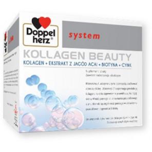 Doppelherz system Kollagen Beauty, płyn, 25 ml, ampułki, 30 szt. - zdjęcie produktu