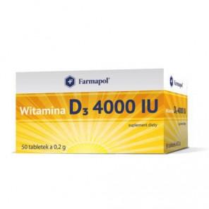Farmapol, Witamina D3 4000iu, tabletki, 50 szt. - zdjęcie produktu