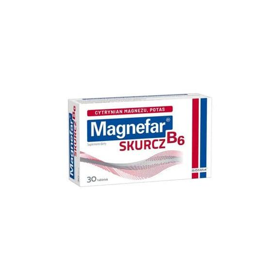 Magnefar B6 Skurcz, tabletki powlekane, 30 szt. - zdjęcie produktu