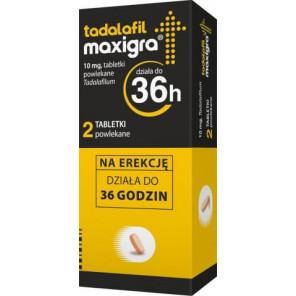 Tadalafil Maxigra 10 mg, tabletki, 2 szt. - zdjęcie produktu