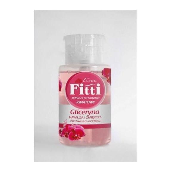 Fitti kwiatek, zmywacz bez acetonu do paznokci z gliceryną, 150 ml - zdjęcie produktu