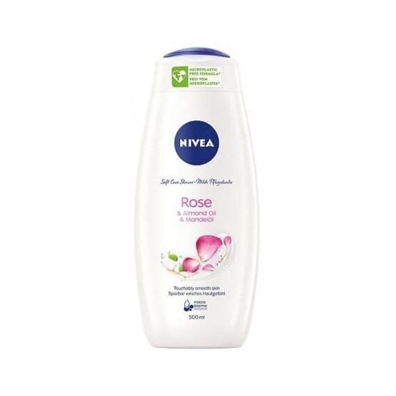 Nivea Rose & Almond Oil Care Shower, pielęgnujący żel pod prysznic, 500 ml - zdjęcie produktu