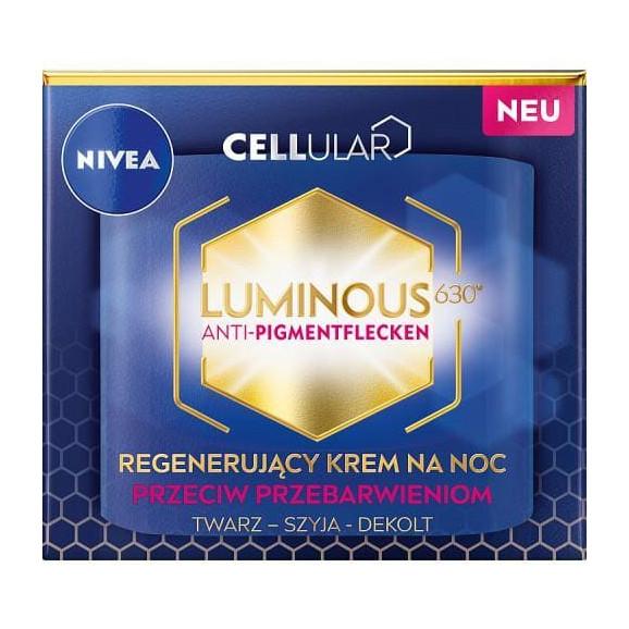 Nivea Cellular Luminous 630, krem przeciw przebarwieniom, na noc, 50 ml - zdjęcie produktu