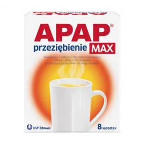 APAP, Przeziębienie Max, miętowo-cytrynowy , saszetki, 8 szt. - zdjęcie produktu