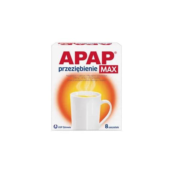 APAP, Przeziębienie Max, miętowo-cytrynowy , saszetki, 8 szt. - zdjęcie produktu