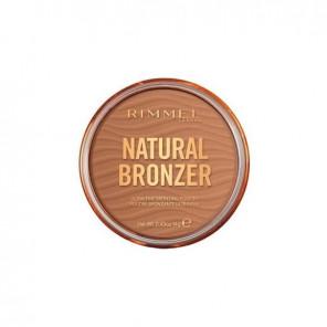 Rimmel Natural Bronzer, rozświetlający bronzer do twarzy z drobinkami, 002 SUNBRONZE, 14 g - zdjęcie produktu