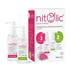 Pipi Nitolic, zestaw Leczenie i Ochrona przeciw wszawicy, 50 ml + 30 ml., 1 szt. - zdjęcie produktu