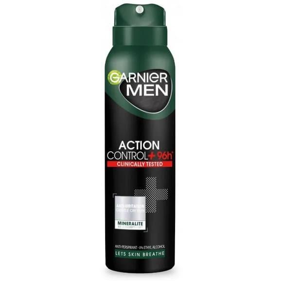 Dezodorant Garnier Men Action Control 96h, spray, 150 ml - zdjęcie produktu