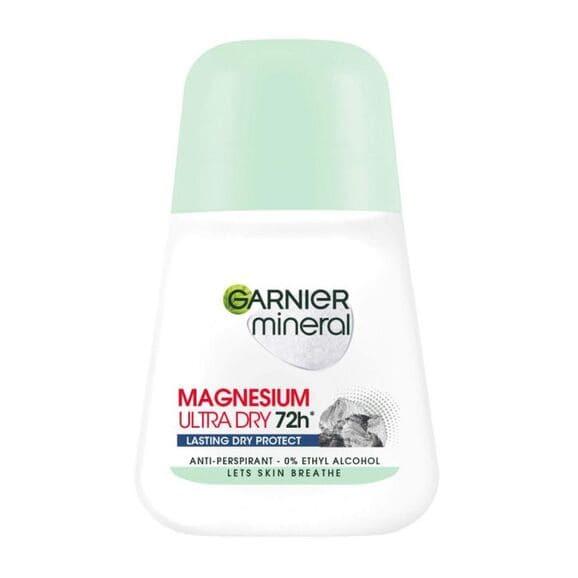 Antyperspirant Garnier Mineral, Magnesium Ultra Dry, roll-on, 50 ml - zdjęcie produktu