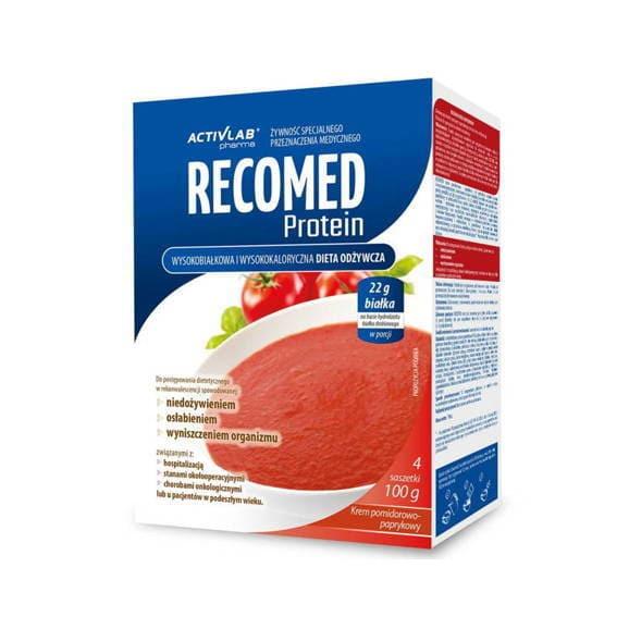 RecoMed Protein, smak pomidorowo-paprykowy, saszetki, 4 szt. - zdjęcie produktu