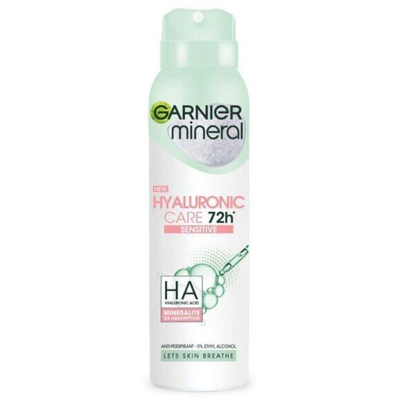 Antyperspirant Garnier Mineral, Hyaluronic Care Sensitive, spray, 150 ml - zdjęcie produktu