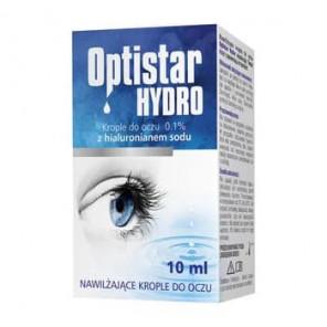 Optistar Hydro, nawilżające krople do oczu z hialuronianem sodu 0,1%, 10 ml - zdjęcie produktu