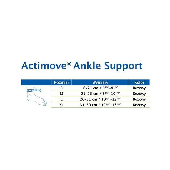 Opaska stawu skokowego dla osób z zapaleniem stawów, Actimove Arthritis Care, beżowa, rozmiar S, 1 szt. Opaska stawu skokowego dla osób z zapaleniem stawów, Actimove Arthritis Care, beżowa, rozmiar S, 1 szt. - zdjęcie produktu