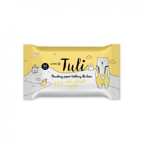 Luba Tuli, nawilżany papier toaletowy dla dzieci, mango, 50 szt. - zdjęcie produktu