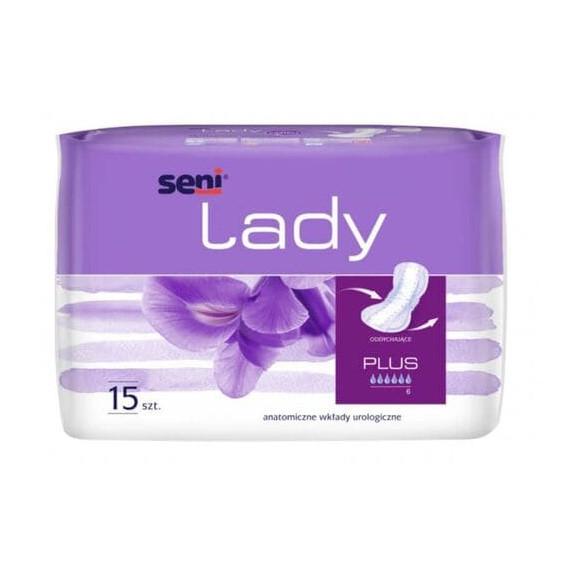 Seni Lady Plus Air, wkładki urologiczne, 15 szt. - zdjęcie produktu