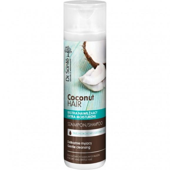 Dr Santé, szampon do włosów z olejem kokosowym, nawilżający, 250 ml - zdjęcie produktu