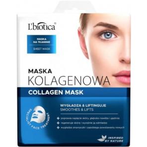 L'Biotica, Maska Kolagenowa na tkaninie, 23 ml - zdjęcie produktu