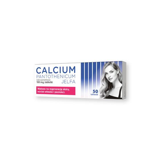 Calcium pantothenicum Jelfa, 100 mg tabletki, 50 szt. - zdjęcie produktu