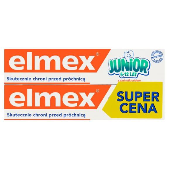 Elmex Junior, pasta do zębów dla dzieci 6-12 lat, 2x75 ml (duopack) - zdjęcie produktu