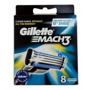 Gillette Mach 3, wkłady do maszynki, 8 szt. 1 opakowanie - zdjęcie produktu