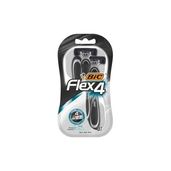 BiC Flex 4 comfort blister, zestaw maszynek do golenia, 3 szt. - zdjęcie produktu