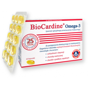 BioCardine Omega-3, kapsułki z olejem, 60 szt. - zdjęcie produktu
